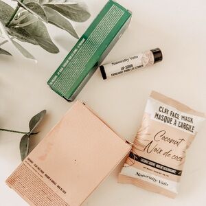Naturally Vain The Polisher: Exfoliating Lip Scrub & Coconut Clay Mask Bundle
